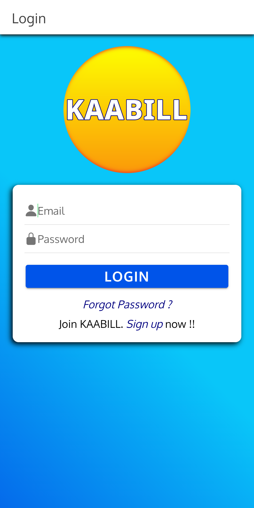 KAABILL Screen 1